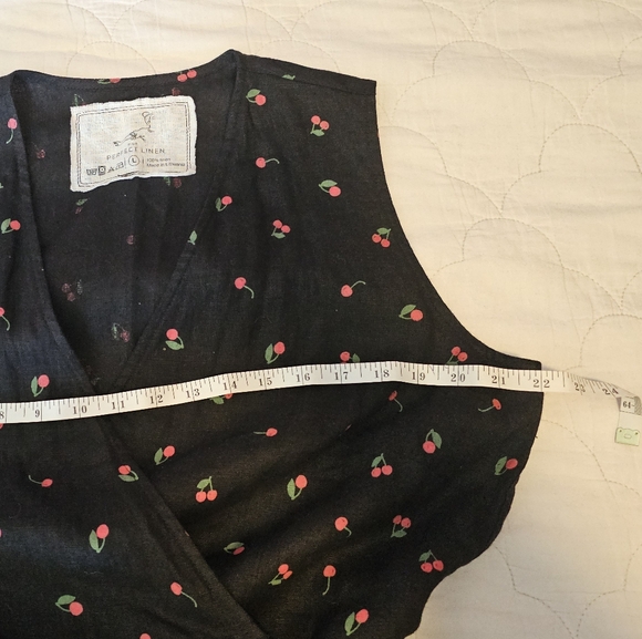 NotPerfectLinen - Jumpsuit In Cherry Print - Picture 3 of 6